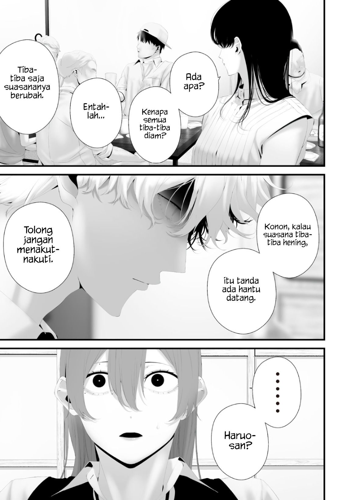 Halaman 15 dari Tsurenai Hodo Aokute Azatoi Kurai ni Akai Chapter 80