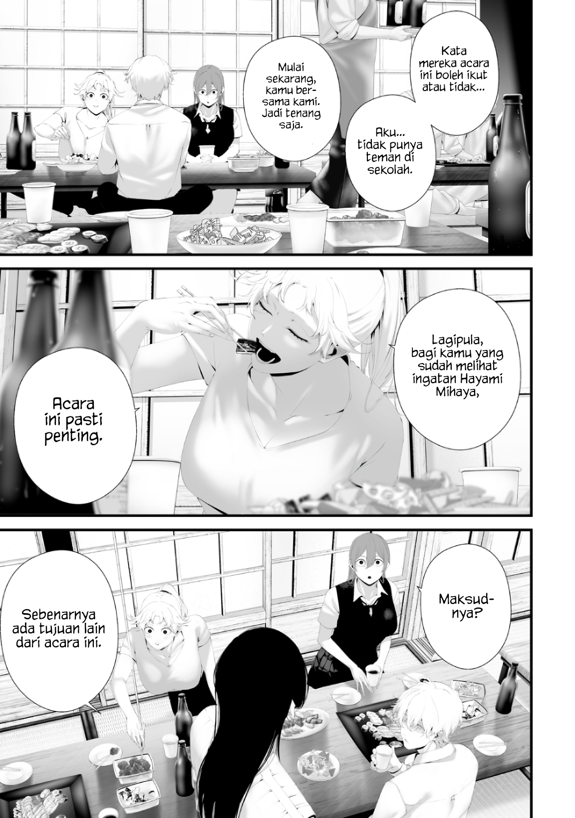 Halaman 9 dari Tsurenai Hodo Aokute Azatoi Kurai ni Akai Chapter 80