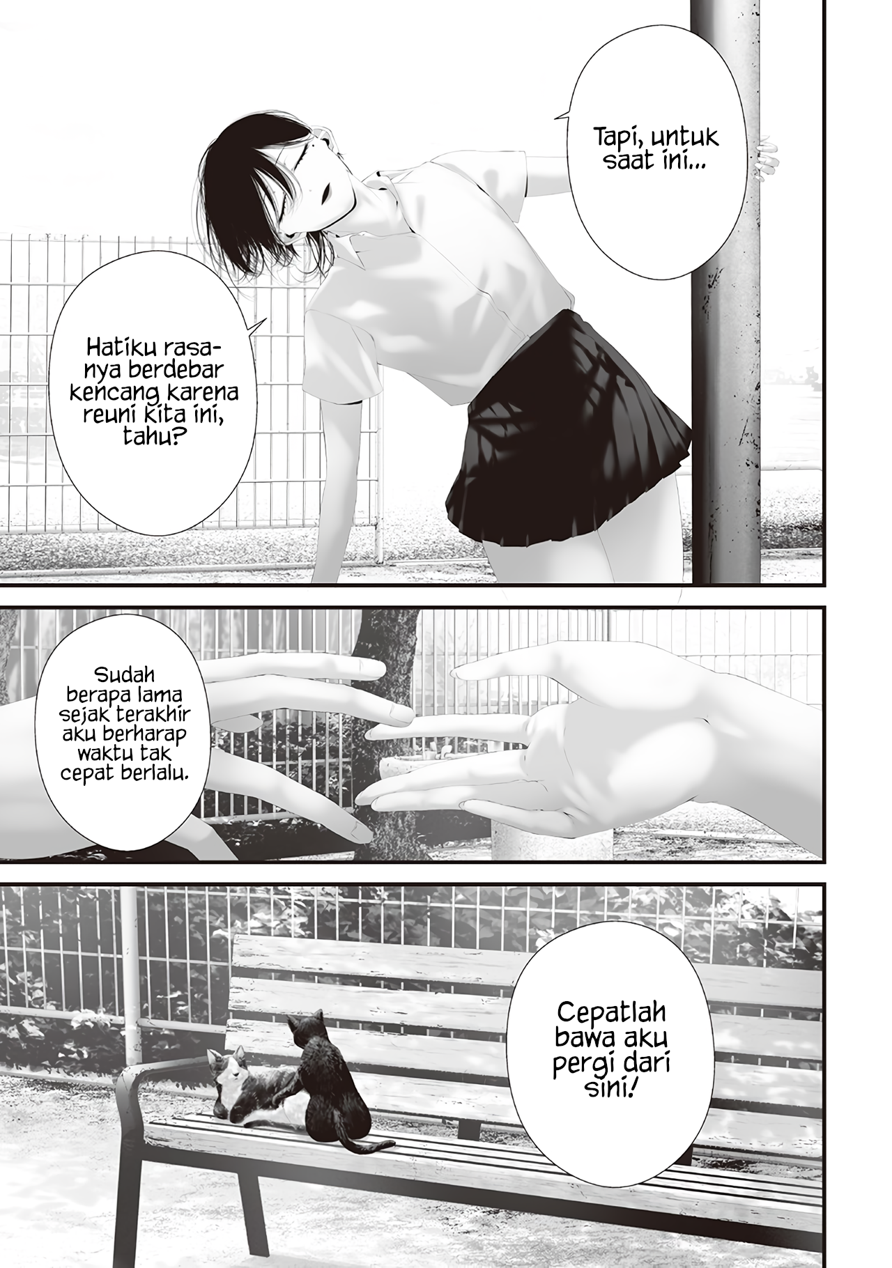 Halaman 13 dari Tsurenai Hodo Aokute Azatoi Kurai ni Akai Chapter 82