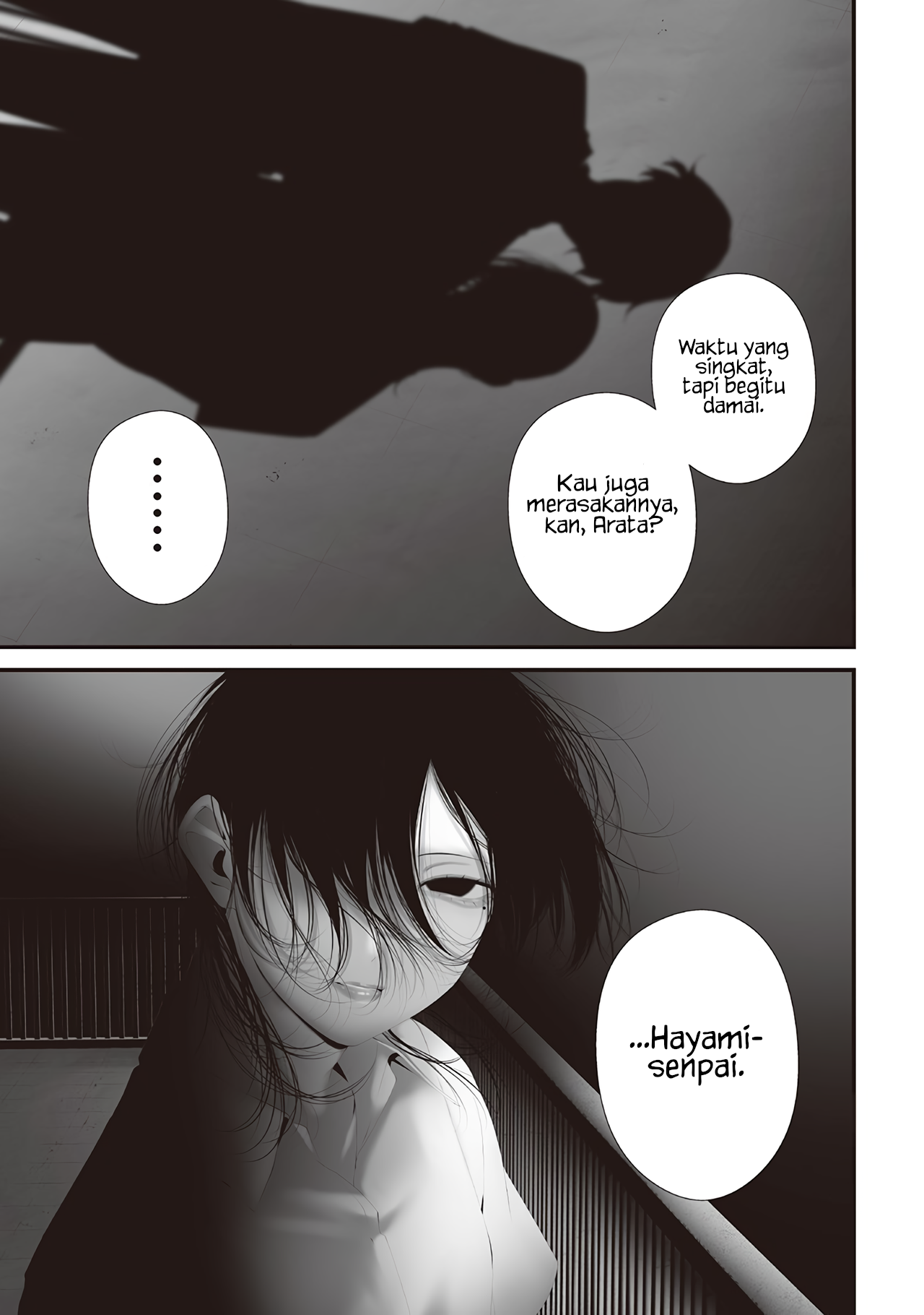 Halaman 17 dari Tsurenai Hodo Aokute Azatoi Kurai ni Akai Chapter 82