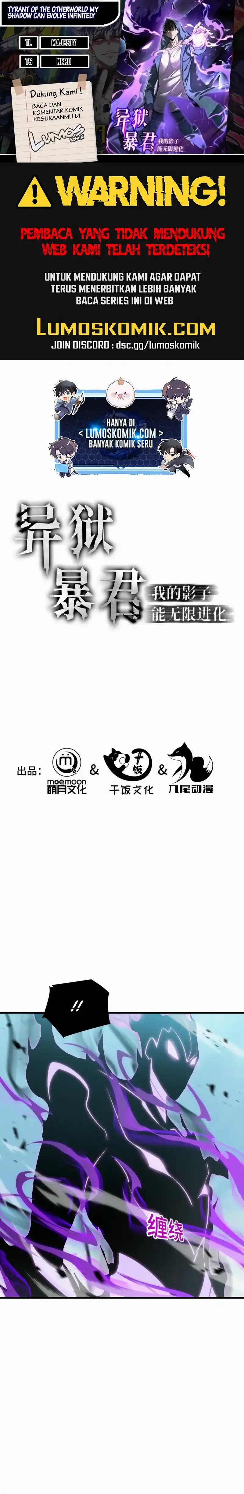 Tyrant of the Otherworld Prison: My Shadow Can Evolve Infinitely Chapter 39 – halaman 1