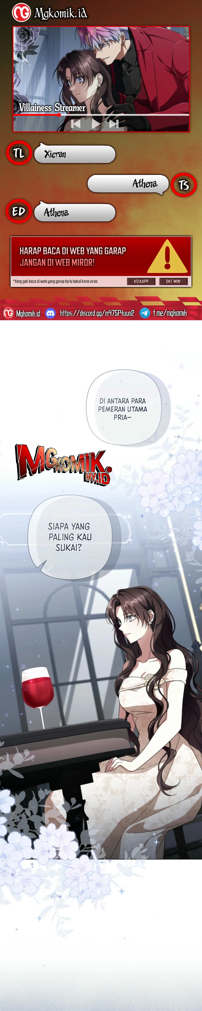 Halaman 1 dari Villainess Streamer Chapter 16