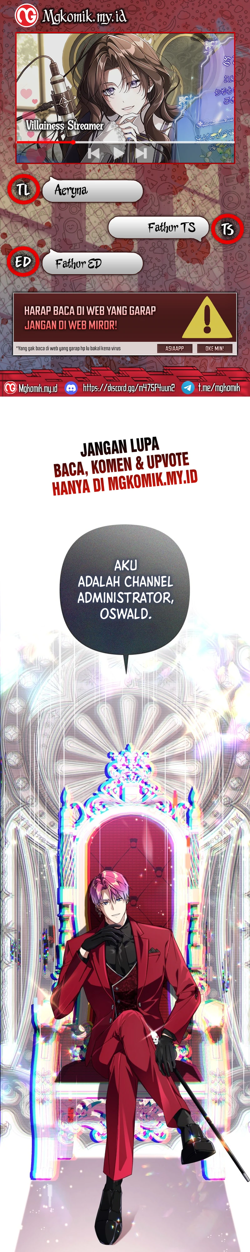 Halaman 1 dari Villainess Streamer Chapter 2