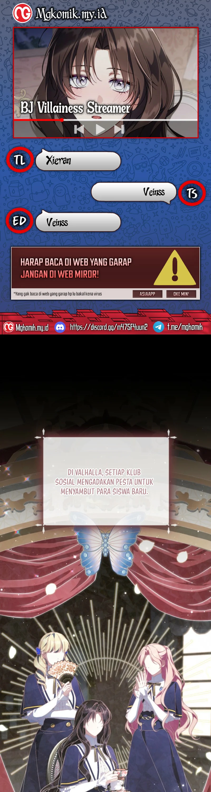 Halaman 1 dari Villainess Streamer Chapter 27