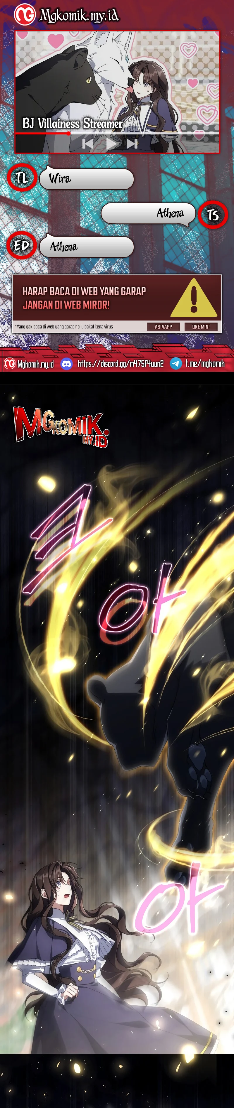 Halaman 1 dari Villainess Streamer Chapter 30