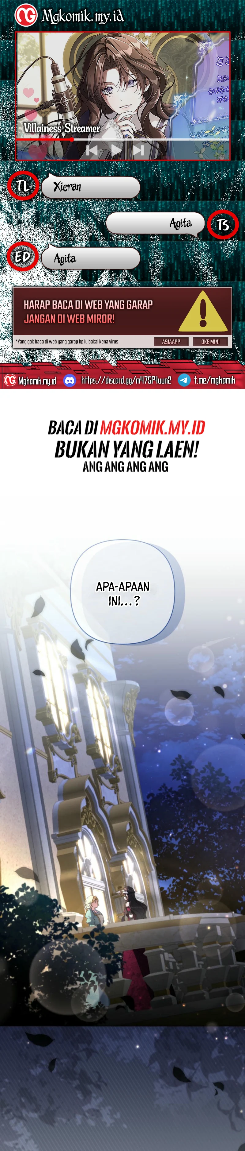 Halaman 1 dari Villainess Streamer Chapter 4