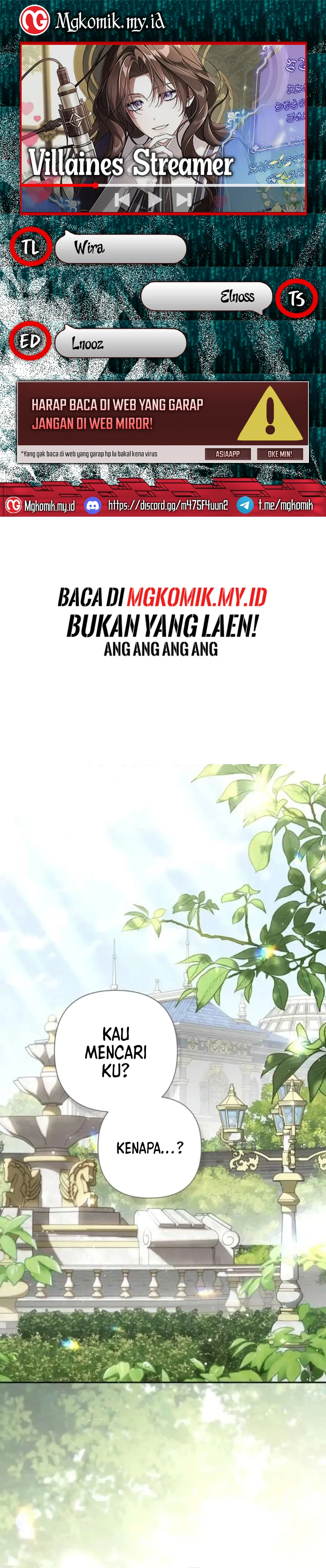 Halaman 1 dari Villainess Streamer Chapter 41