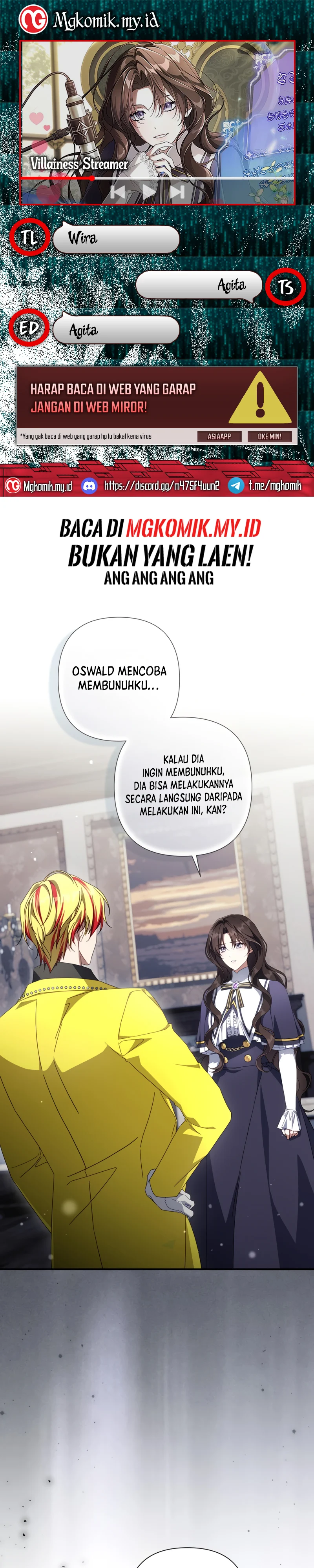 Halaman 1 dari Villainess Streamer Chapter 42