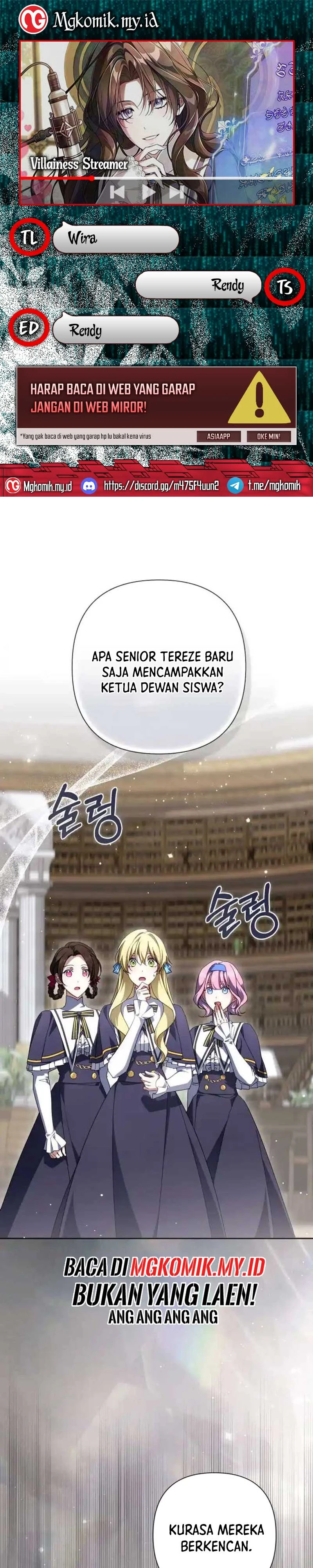 Halaman 1 dari Villainess Streamer Chapter 43