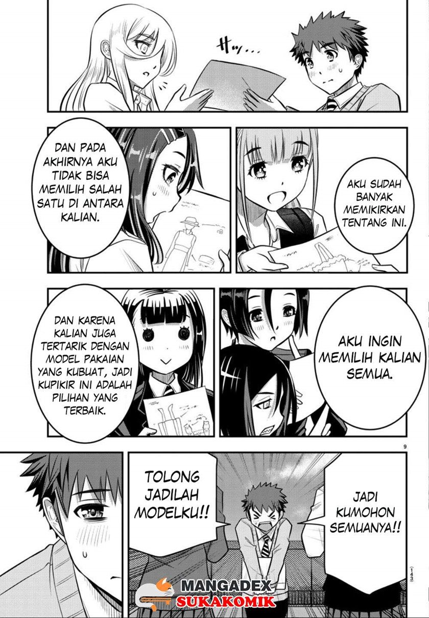 Halaman 11 dari Yankee JK Kuzuhana-chan Chapter 34