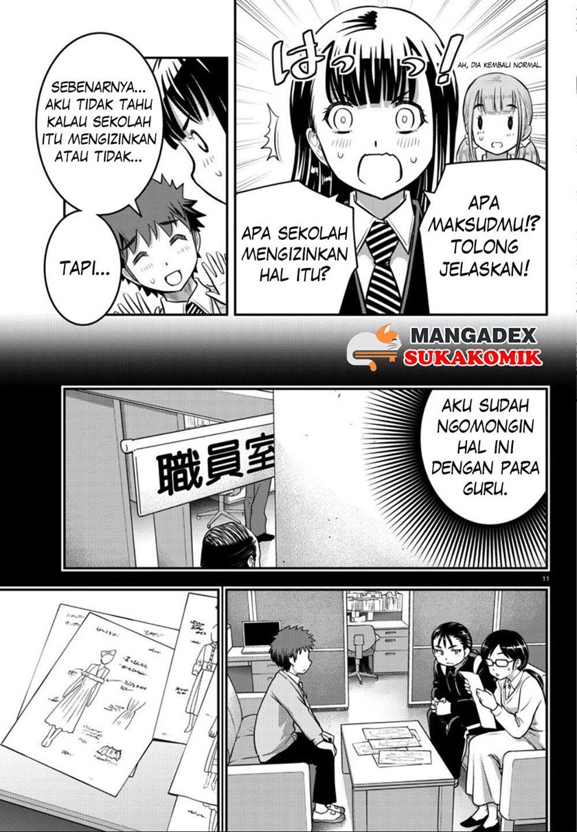 Halaman 13 dari Yankee JK Kuzuhana-chan Chapter 34