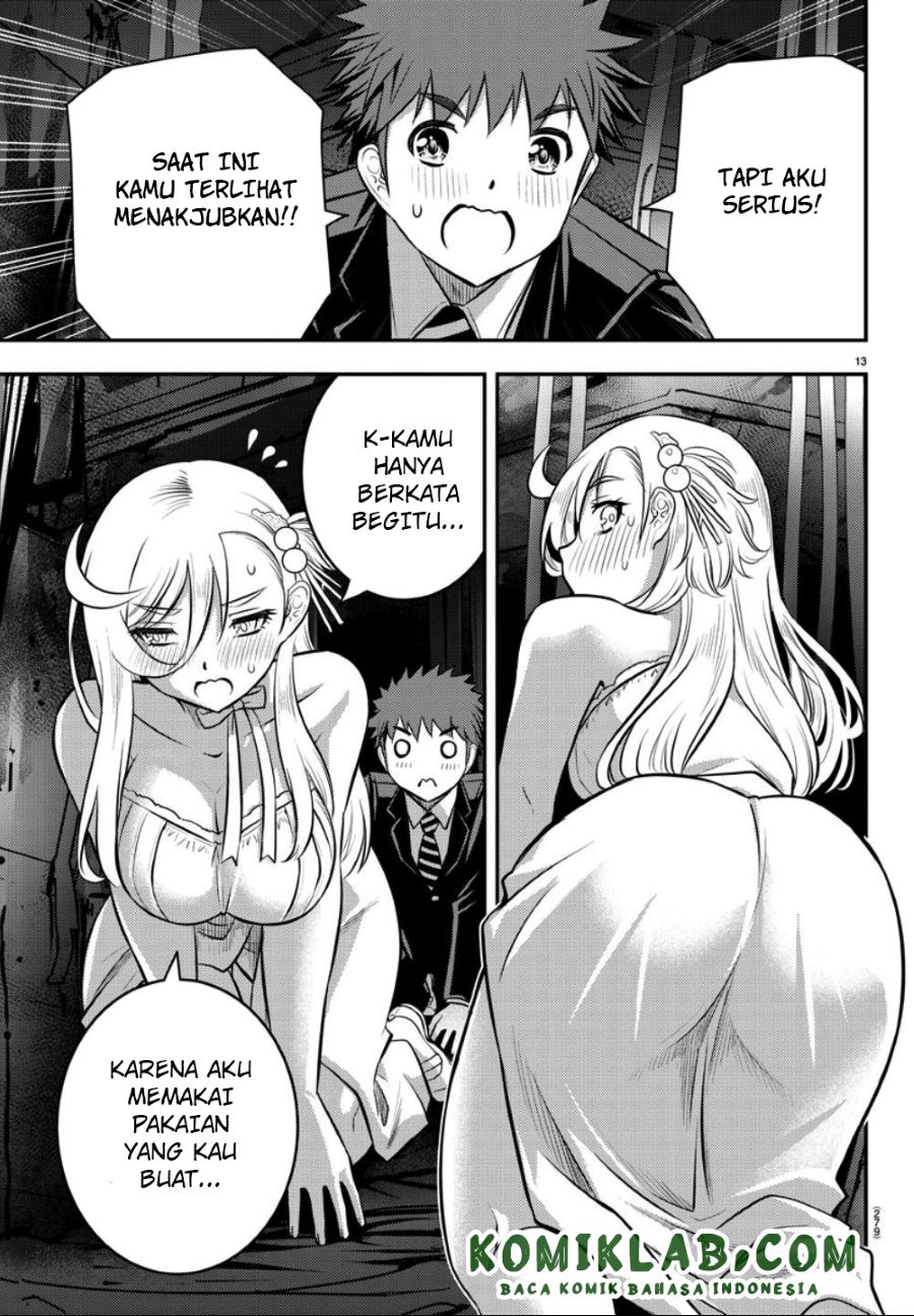 Halaman 13 dari Yankee JK Kuzuhana-chan Chapter 38