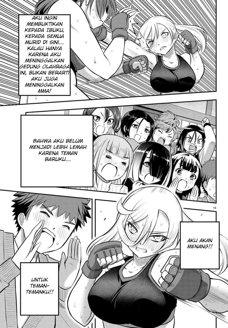Halaman 15 dari Yankee JK Kuzuhana-chan Chapter 61