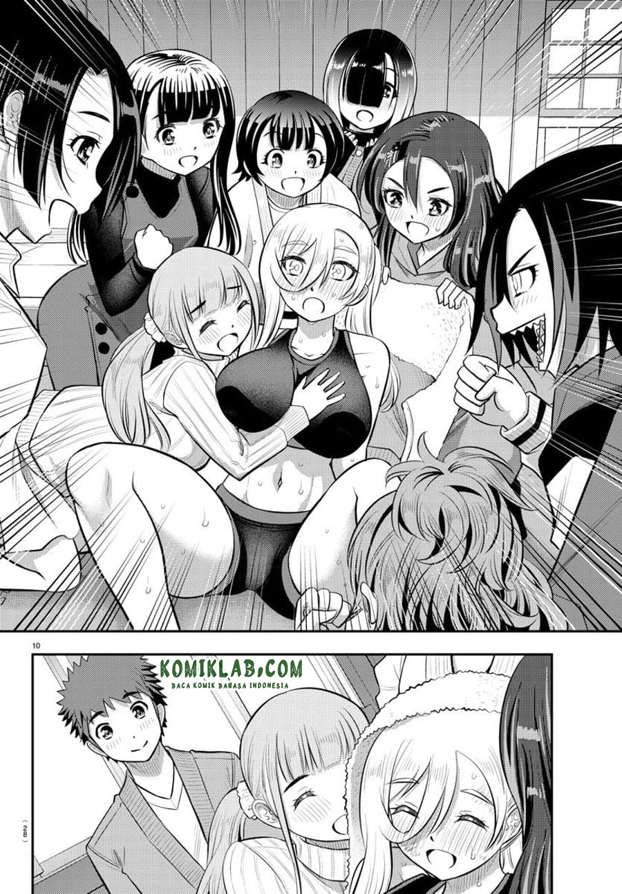 Halaman 13 dari Yankee JK Kuzuhana-chan Chapter 62