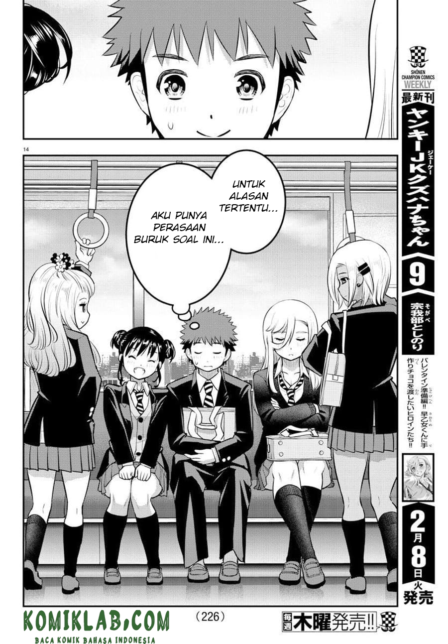 Halaman 15 dari Yankee JK Kuzuhana-chan Chapter 90