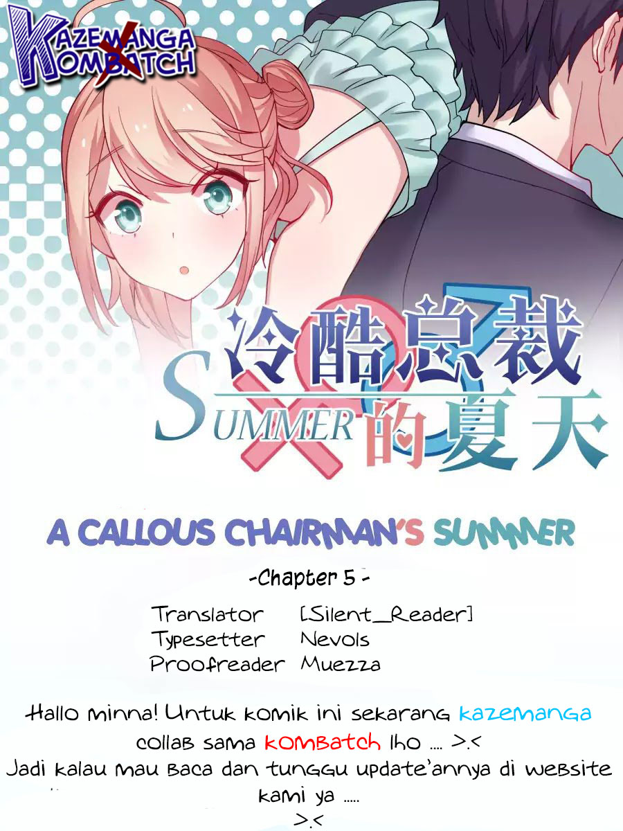 Halaman 1 dari A Callous Chairman’s Summer Chapter 5