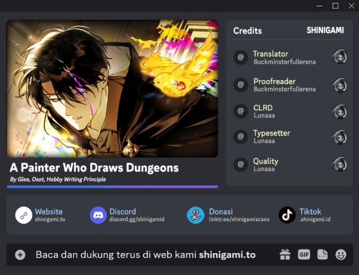 Halaman 1 dari The Artist Who Paints Dungeon Chapter 14