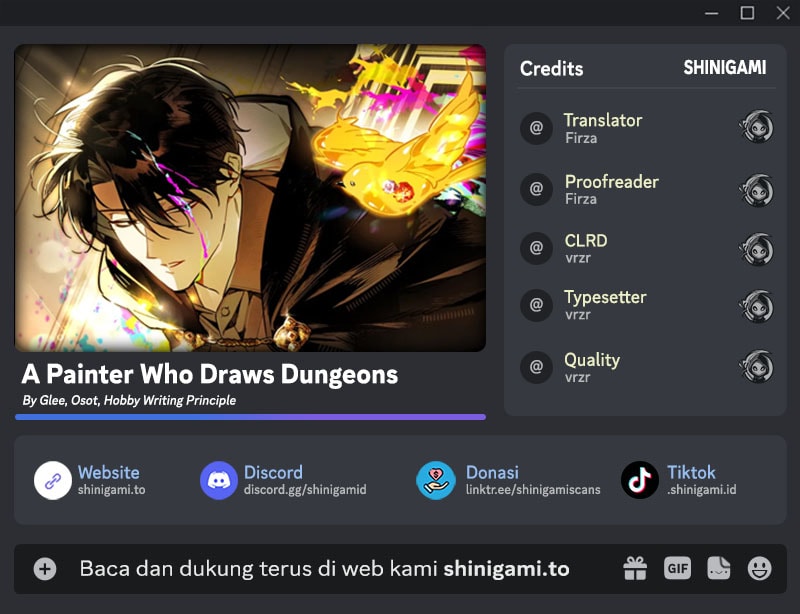 Halaman 1 dari The Artist Who Paints Dungeon Chapter 18