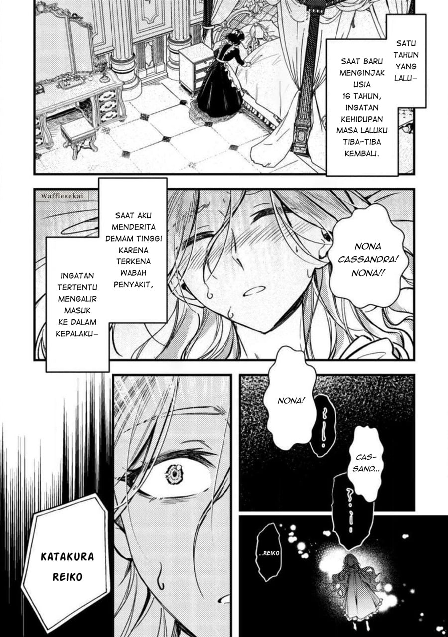 Halaman 4 dari Akuyaku Reijou tte no wa Kou Yaru no yo Chapter 1