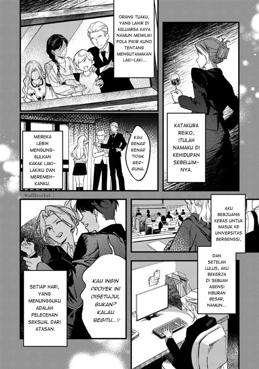 Halaman 6 dari Akuyaku Reijou tte no wa Kou Yaru no yo Chapter 1