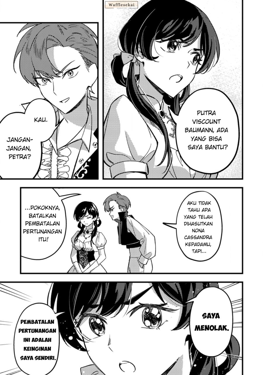 Halaman 21 dari Akuyaku Reijou tte no wa Kou Yaru no yo Chapter 4