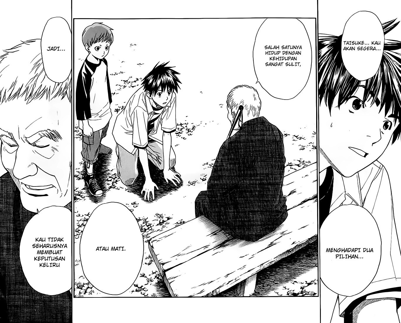 Halaman 36 dari Alive: Saishuu Shinkateki Shounen Chapter 9