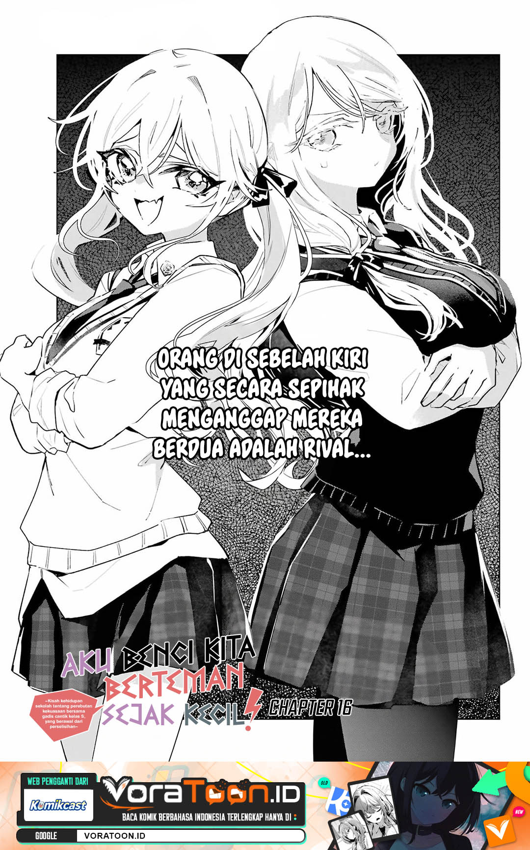 Halaman 2 dari Anta to Osananajimitte dake demo Iyananoni! ~Zekkou kara Hajimaru S-kyuu Bishoujo to no Gakuen Nariagari Seikatsu~ Chapter 16