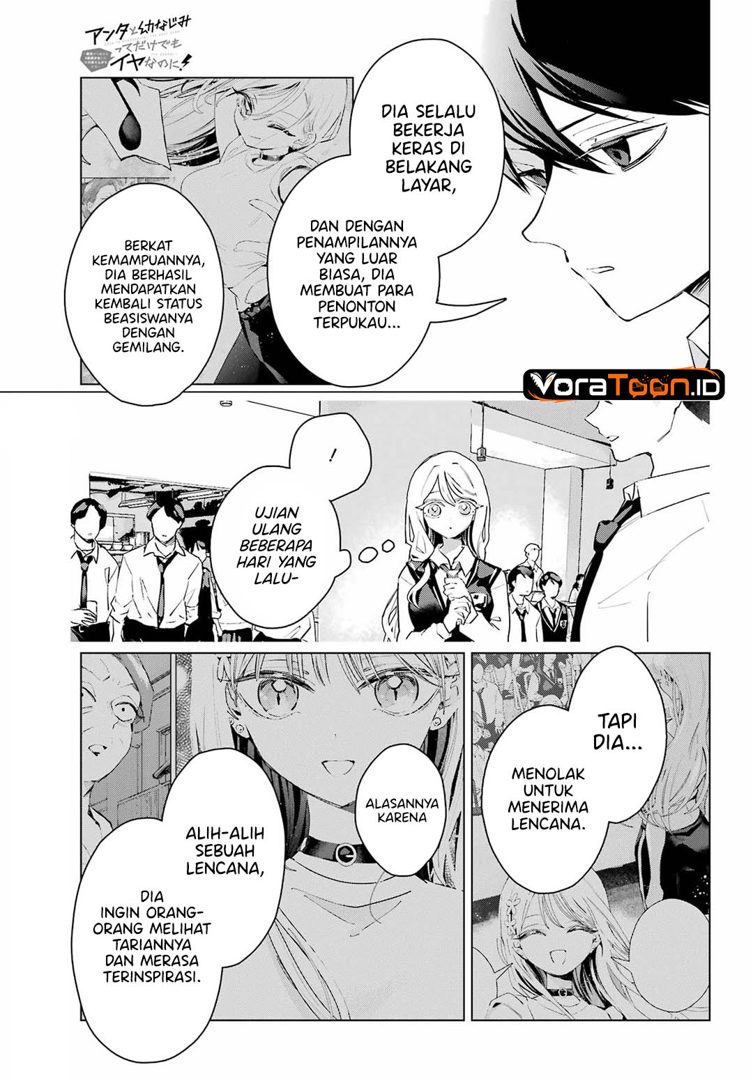 Halaman 24 dari Anta to Osananajimitte dake demo Iyananoni! ~Zekkou kara Hajimaru S-kyuu Bishoujo to no Gakuen Nariagari Seikatsu~ Chapter 16