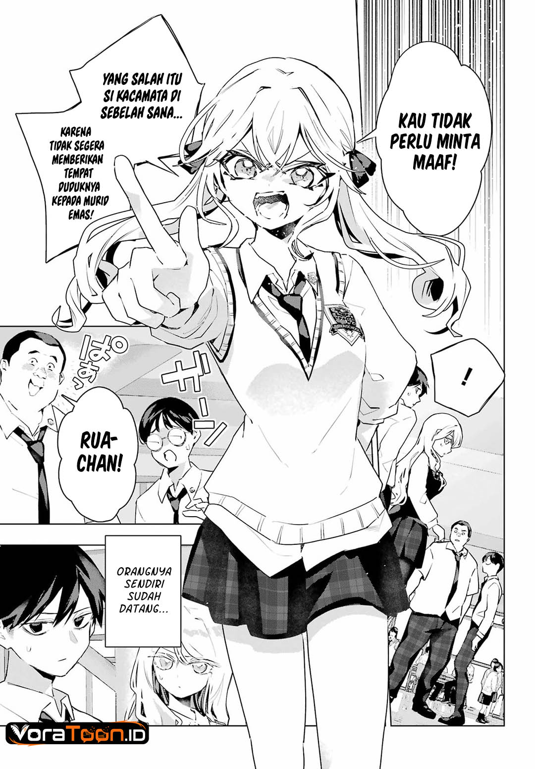 Halaman 8 dari Anta to Osananajimitte dake demo Iyananoni! ~Zekkou kara Hajimaru S-kyuu Bishoujo to no Gakuen Nariagari Seikatsu~ Chapter 16