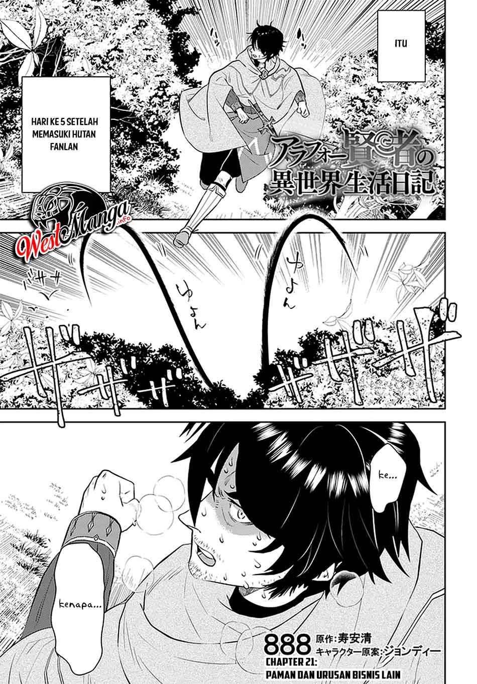 Halaman 3 dari Arafoo Kenja no Isekai Seikatsu Nikki Chapter 21