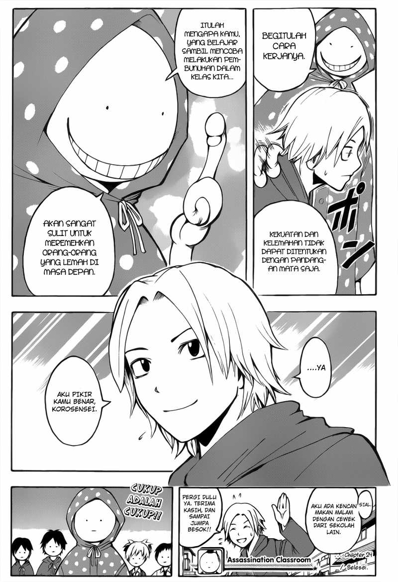 Halaman 20 dari Ansatsu Kyoushitsu Chapter 24