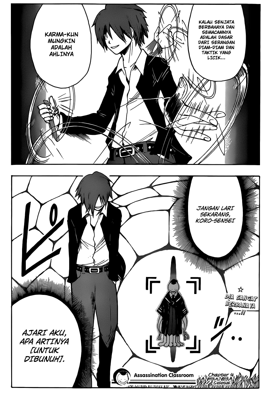 Halaman 20 dari Ansatsu Kyoushitsu Chapter 4