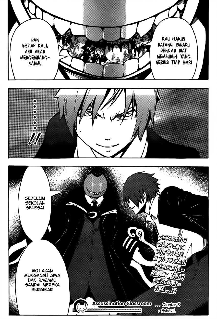Halaman 22 dari Ansatsu Kyoushitsu Chapter 5