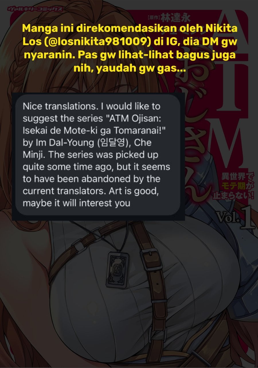 Halaman 65 dari ATM Ojisan - Isekai De Mote-ki Ga Tomaranai! Chapter 1