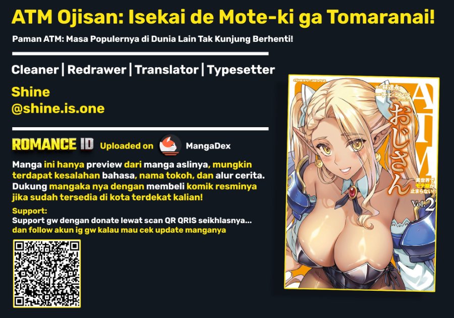 Halaman 1 dari ATM Ojisan - Isekai De Mote-ki Ga Tomaranai! Chapter 11