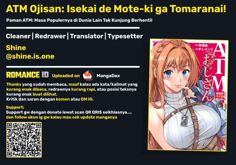 Halaman 19 dari ATM Ojisan - Isekai De Mote-ki Ga Tomaranai! Chapter 2