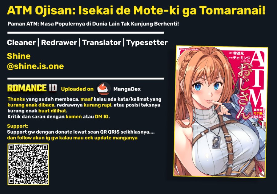 Halaman 21 dari ATM Ojisan - Isekai De Mote-ki Ga Tomaranai! Chapter 5