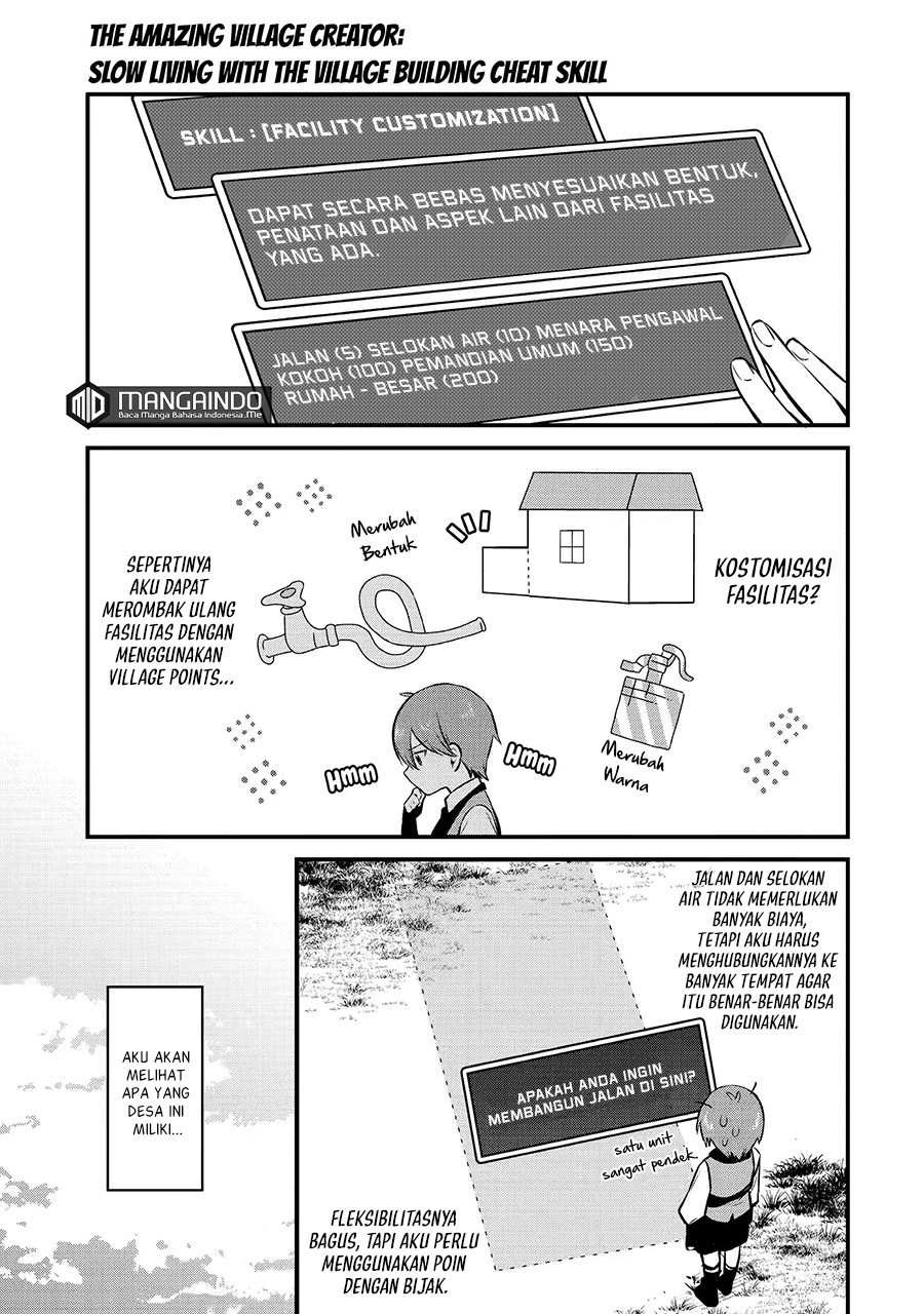 Halaman 6 dari Bannou "Murazukuri" Cheat de Otegaru Slow Life: Mura desuga Nani ka? Chapter 13