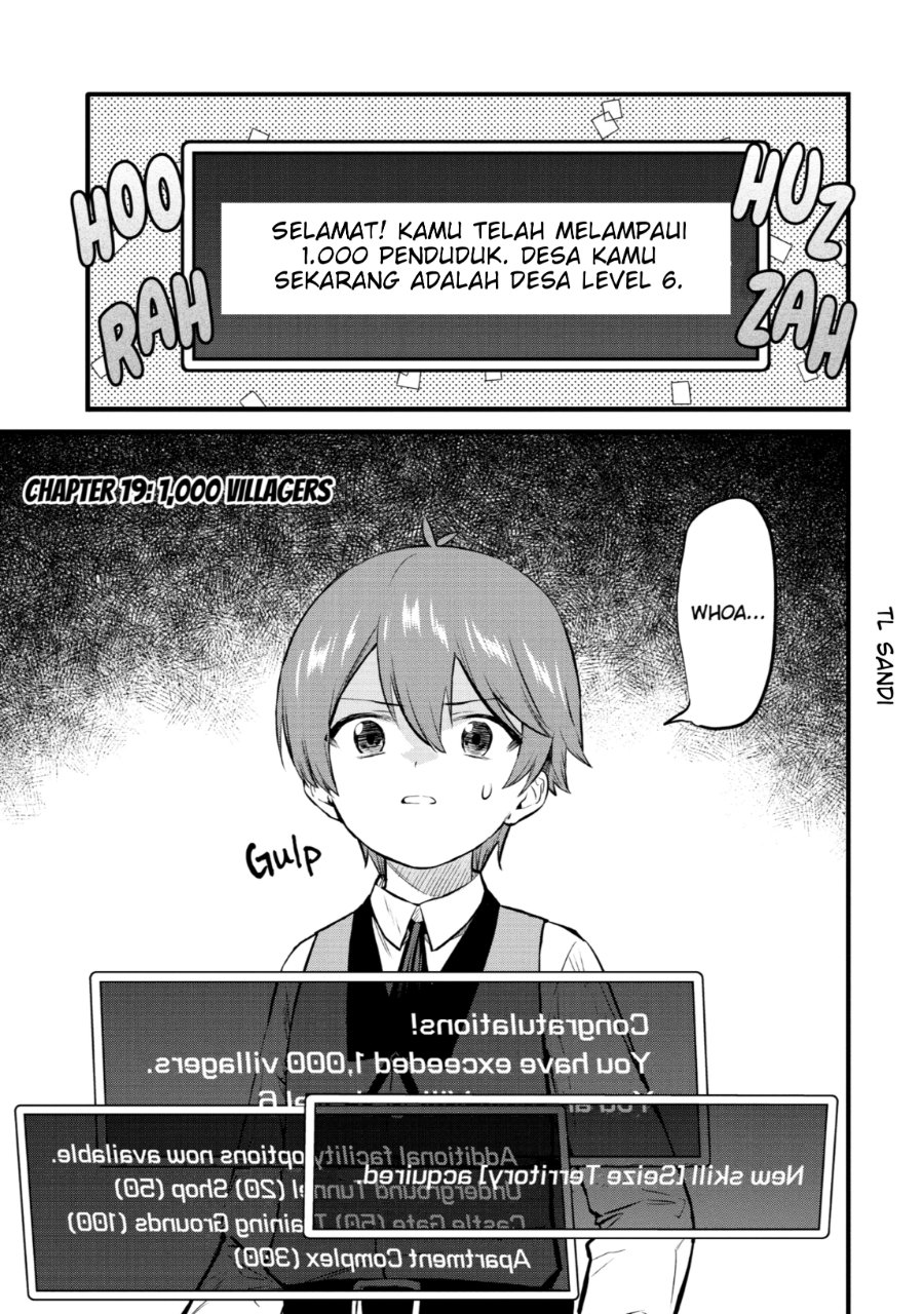 Halaman 1 dari Bannou "Murazukuri" Cheat de Otegaru Slow Life: Mura desuga Nani ka? Chapter 19