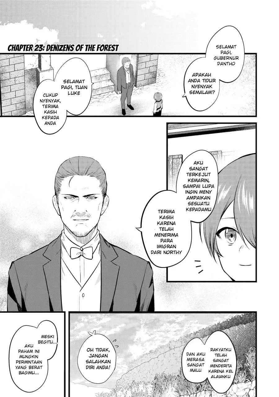 Halaman 1 dari Bannou "Murazukuri" Cheat de Otegaru Slow Life: Mura desuga Nani ka? Chapter 23