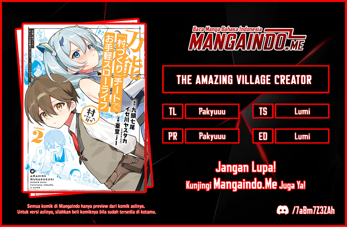 Halaman 1 dari Bannou "Murazukuri" Cheat de Otegaru Slow Life: Mura desuga Nani ka? Chapter 4.1