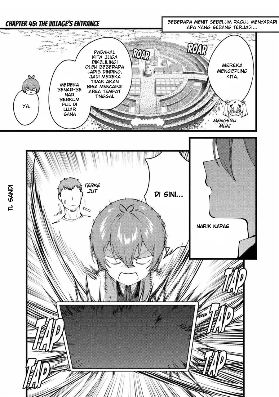 Halaman 1 dari Bannou "Murazukuri" Cheat de Otegaru Slow Life: Mura desuga Nani ka? Chapter 45