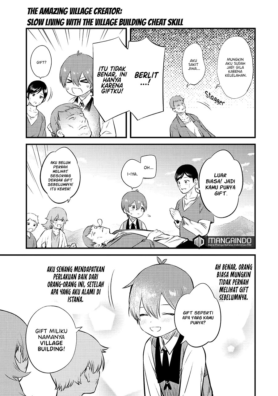 Halaman 4 dari Bannou "Murazukuri" Cheat de Otegaru Slow Life: Mura desuga Nani ka? Chapter 6