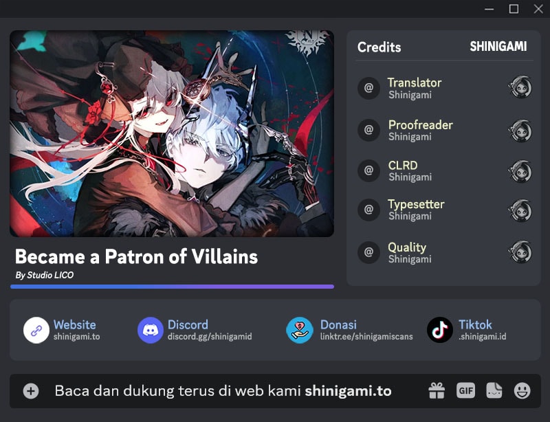 I Became a Patron of Villains Chapter 49 – halaman 1
