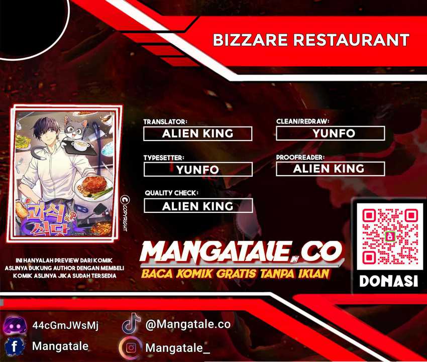 Halaman 1 dari Bizzare Restaurant Chapter 7