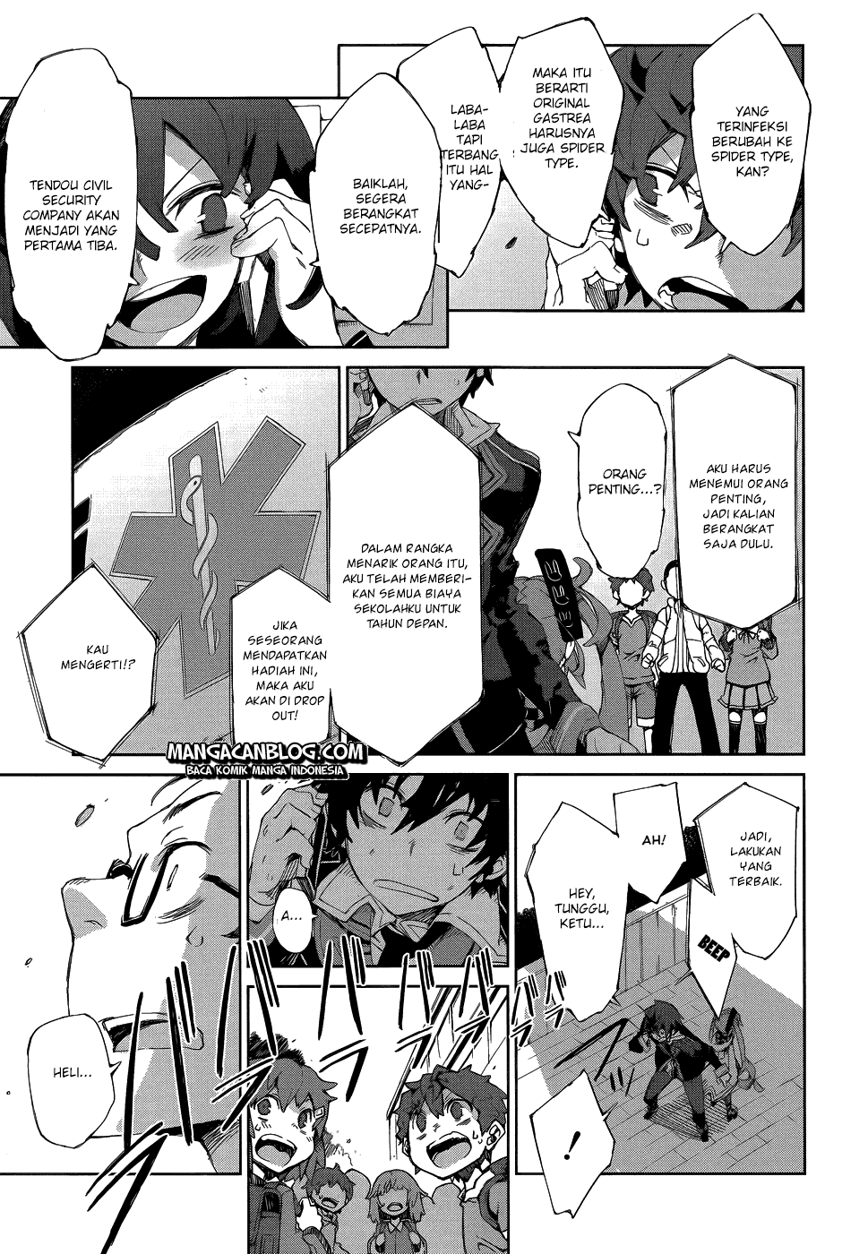 Halaman 16 dari Black Bullet Chapter 8
