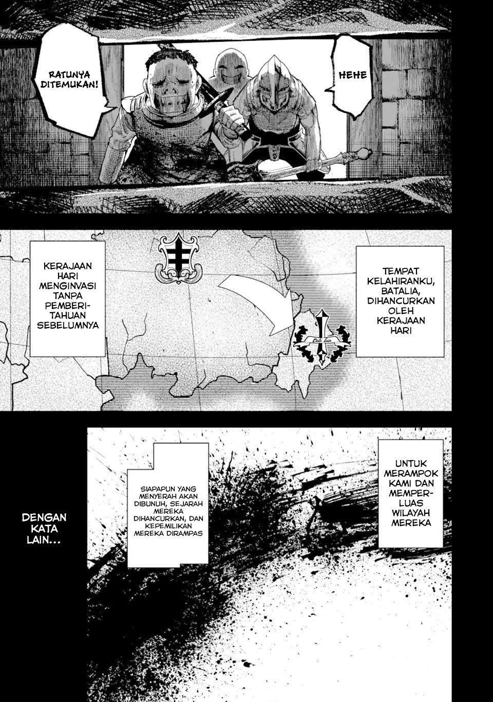 Halaman 13 dari Blood-crawling Princess of a ruined Country Chapter 1.1