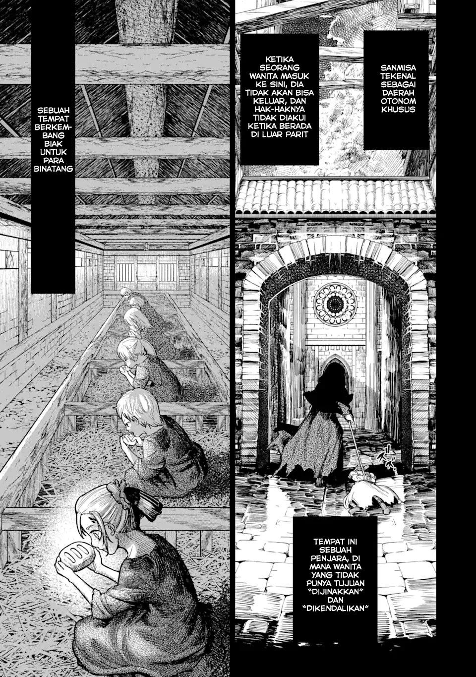 Halaman 6 dari Blood-crawling Princess of a ruined Country Chapter 1.3