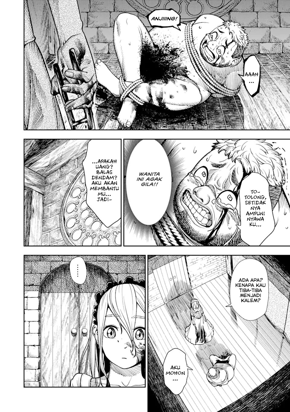 Halaman 11 dari Blood-crawling Princess of a ruined Country Chapter 1.4