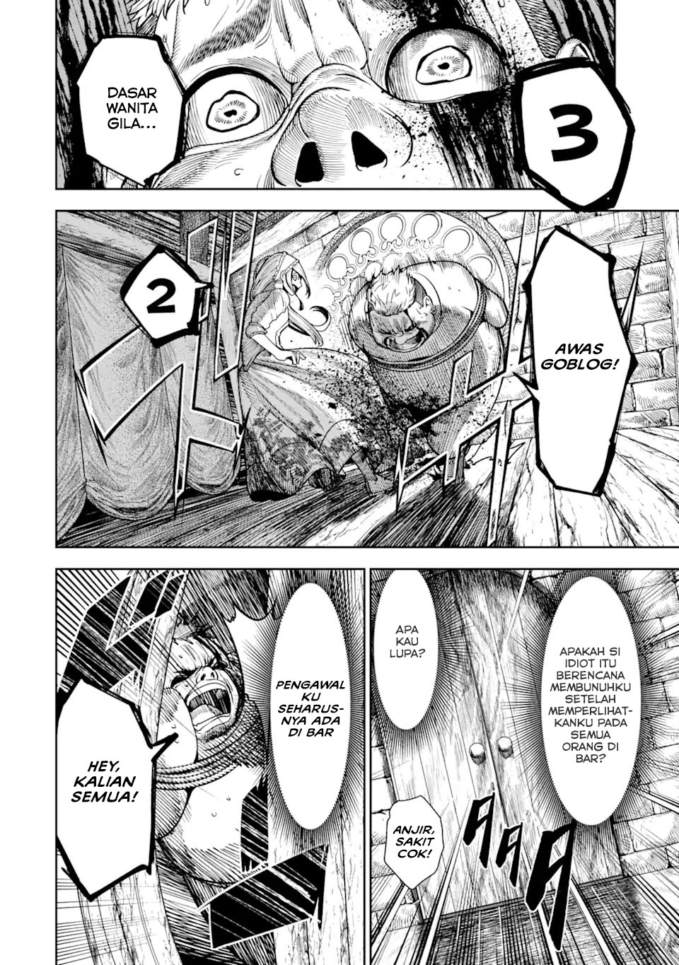 Halaman 13 dari Blood-crawling Princess of a ruined Country Chapter 1.4